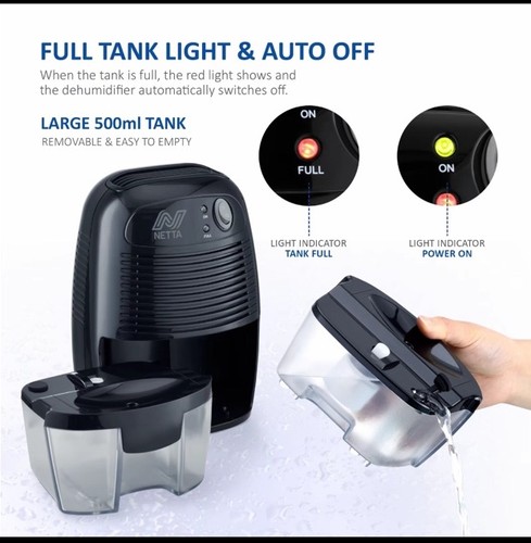 Netta dehumidifier 500ml mini - dehumidifier,